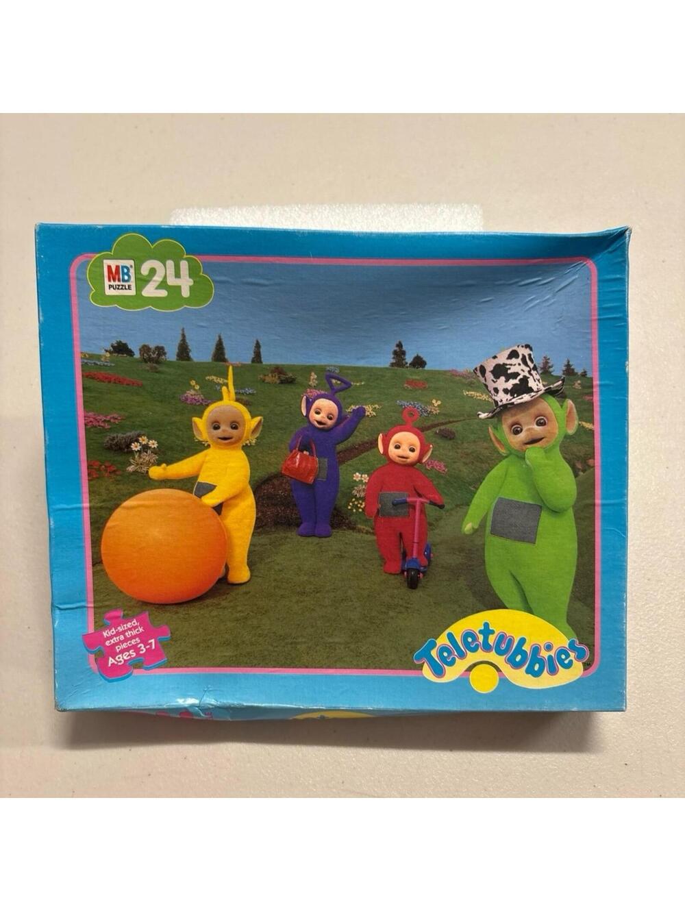 NIB Vintage 1999 Teletubbies 24 piece puzzle Milton Bradley
